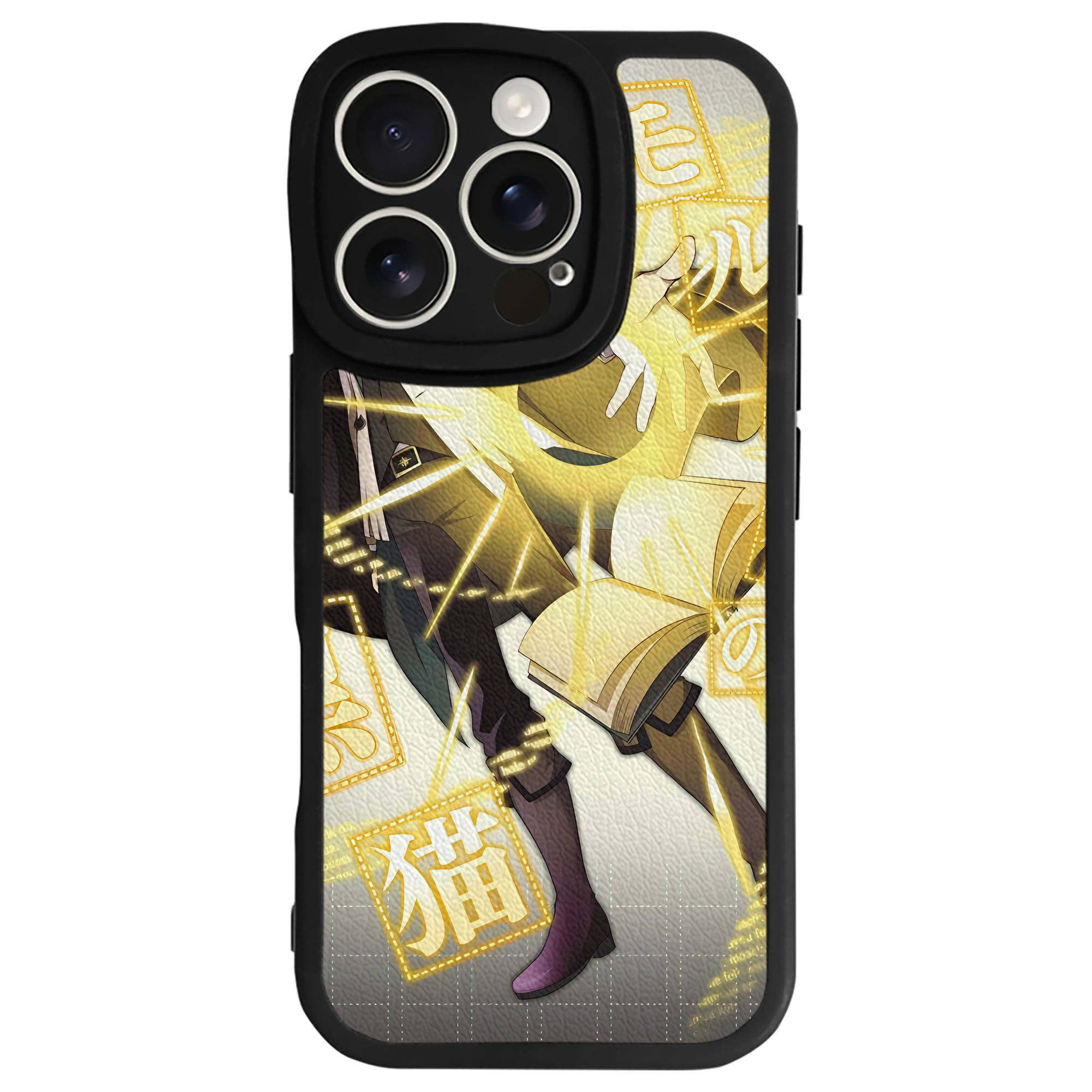 （画像用） 文豪ストレイドッグス Bungo Stray Dogs 【iPhone 16シリーズ対応】シリコンスマホケース（レザー調） 材質：シリコン